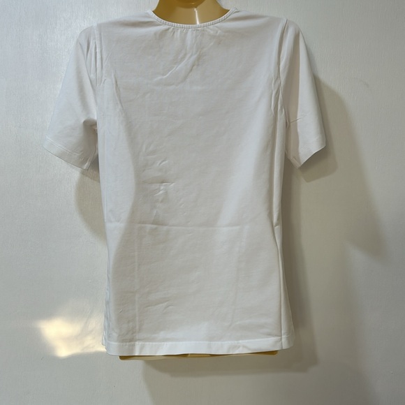 THE DROP WOMEN ASTRIC TWIST FRONT SHIRT WHITE NEW Sz LARGE - Picture 2 of 11